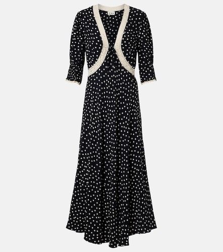 Robe midi Amina en crêpe à pois - Rixo - Modalova