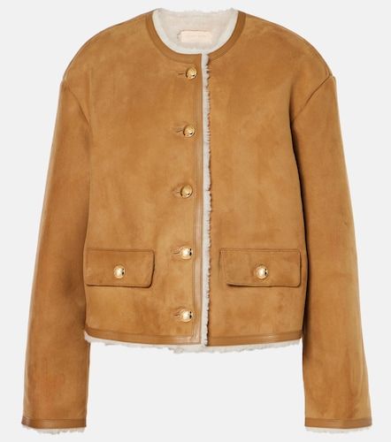 Veste Zanie en daim doublée de peau lainée - Nili Lotan - Modalova