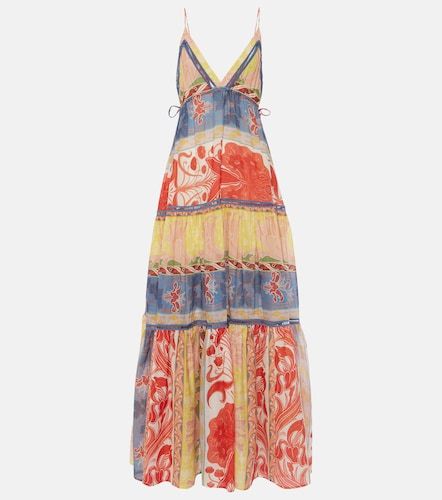 Robe longue imprimée en coton et soie - Etro - Modalova