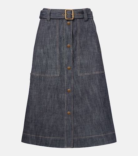 Moncler Jupe midi en denim - Moncler - Modalova