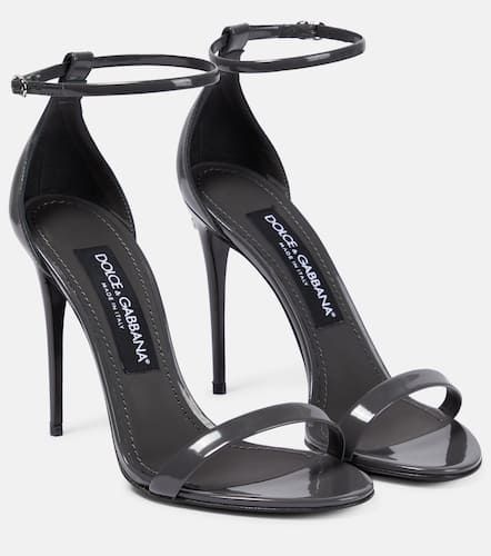 X Kim – Sandales en cuir verni - Dolce&Gabbana - Modalova