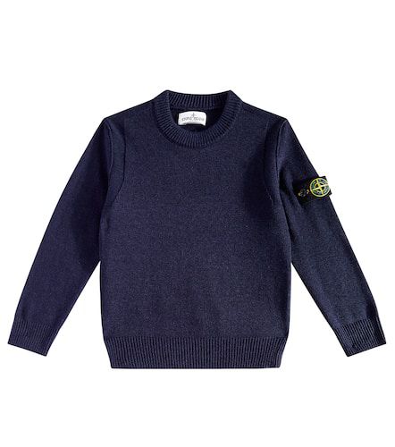 Pull Compass en maille côtelée - Stone Island Junior - Modalova