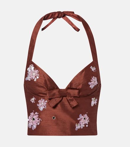 Crop top à dos nu à ornement - Shushu/Tong - Modalova