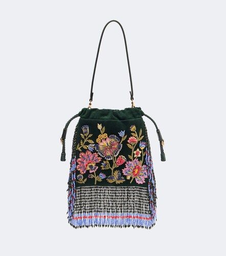 Sac Kalispera Small en daim à perles - Etro - Modalova