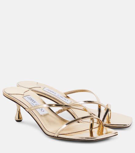 Mules Etana 50 en cuir métallisé - Jimmy Choo - Modalova