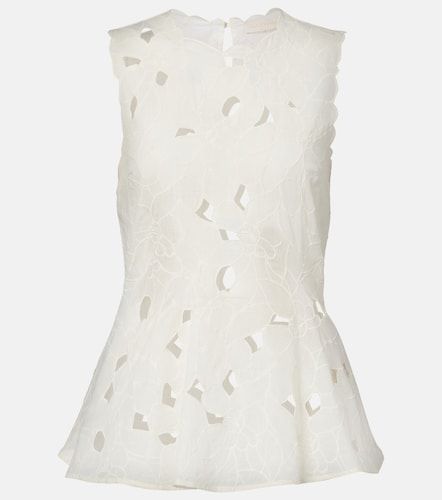 Top Ali en organda de coton à fleurs - Ulla Johnson - Modalova