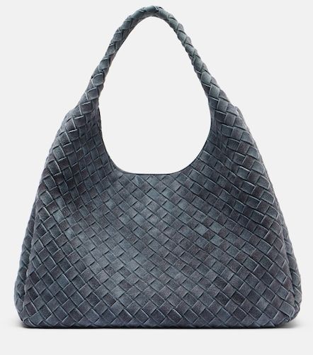 Sac Campana Large en daim Intrecciato - Bottega Veneta - Modalova