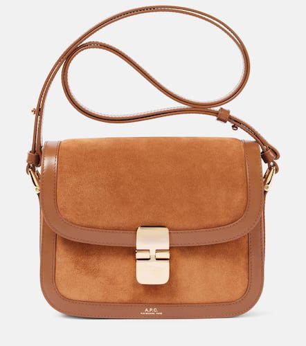 Sac Grace Small en cuir et daim - A.P.C. - Modalova