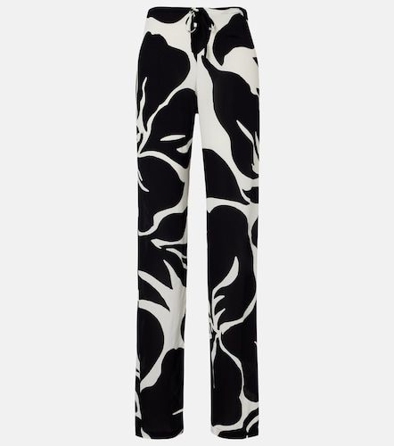 Pantalon droit à fleurs - Dries Van Noten - Modalova