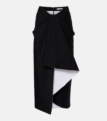 Jupe midi en laine et mohair - Givenchy - Modalova