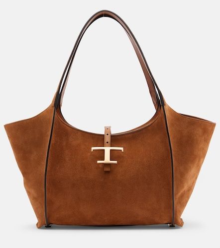 Cabas T Timeless Small en daim - Tod's - Modalova