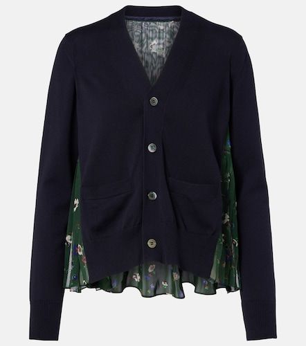 Sacai Cardigan en coton à fleurs - Sacai - Modalova