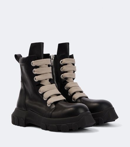 Bottines Jumbolace Army en cuir - Rick Owens - Modalova