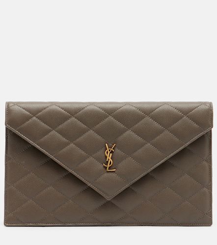 Pochette Paris en cuir - Saint Laurent - Modalova