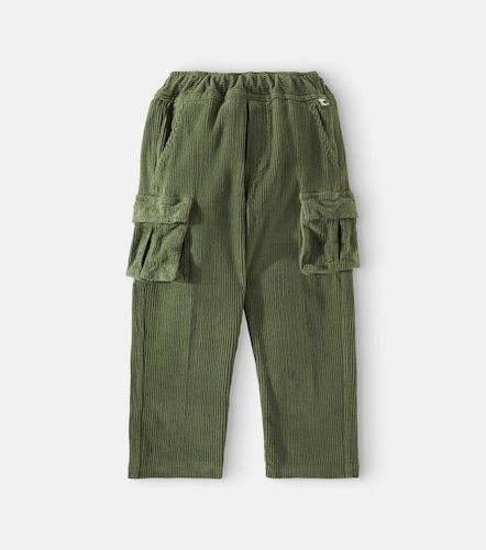 Pantalon droit en velours côtelé de coton mélangé - Il Gufo - Modalova