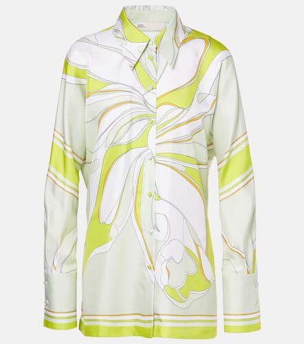 Chemise en soie à fleurs - Tory Burch - Modalova