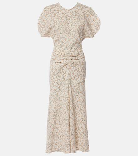 Robe midi à fleurs - Victoria Beckham - Modalova