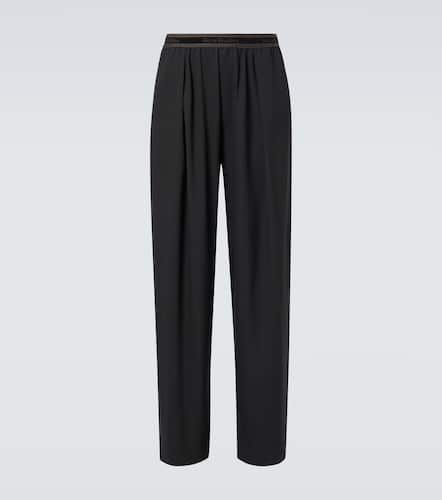 Pantalon ample brodé à logo - Acne Studios - Modalova