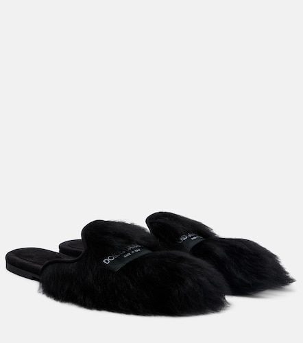 Dolce&Gabbana Mules en shearling - Dolce&Gabbana - Modalova