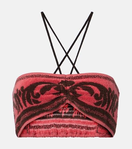 Brassière en coton à motif jacquard - Valentino - Modalova