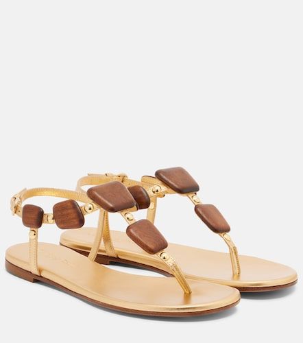 Sandales en cuir à perles - Gianvito Rossi - Modalova