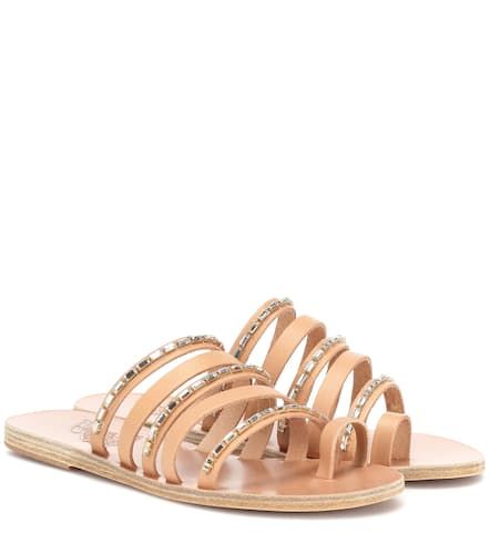 Mules Niki en cuir et ornements - Ancient Greek Sandals - Modalova