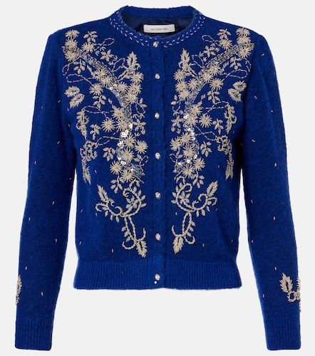 Cardigan en laine mélangée à ornements - Jacques Wei - Modalova