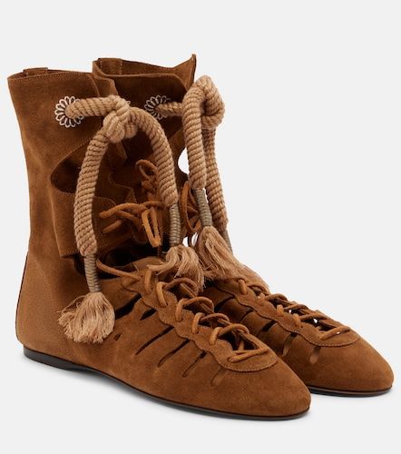Bottines Liade en daim à lacets - Isabel Marant - Modalova