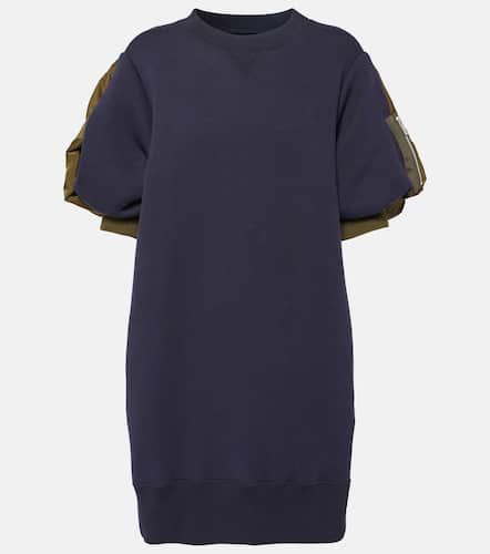 Robe sweat-shirt en coton mélangé - Sacai - Modalova