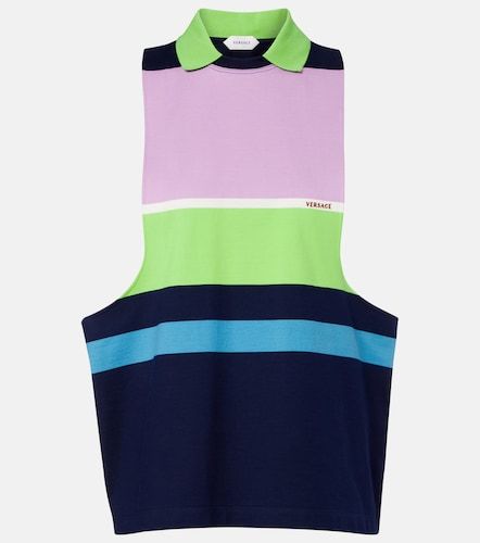 Versace Top rayé en coton - Versace - Modalova