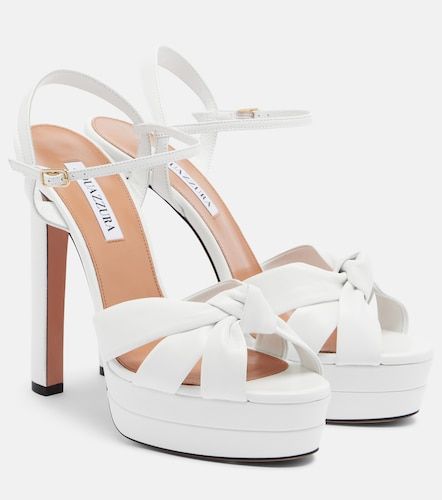 Sandales à plateau Nina en cuir - Aquazzura - Modalova