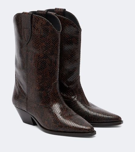 Santiags Duerto en cuir façon serpent - Isabel Marant - Modalova