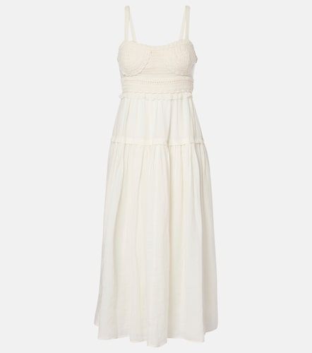 Robe midi Gisela en ramie - Ulla Johnson - Modalova