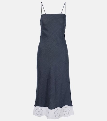 Robe midi Paolo en lin mélangé - Staud - Modalova