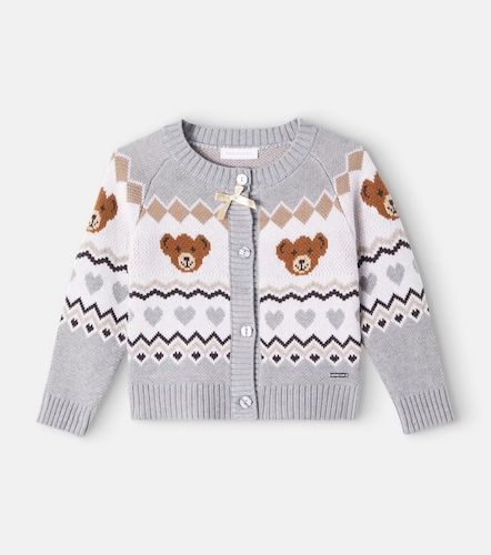 Monnalisa Cardigan en jacquard - Monnalisa - Modalova