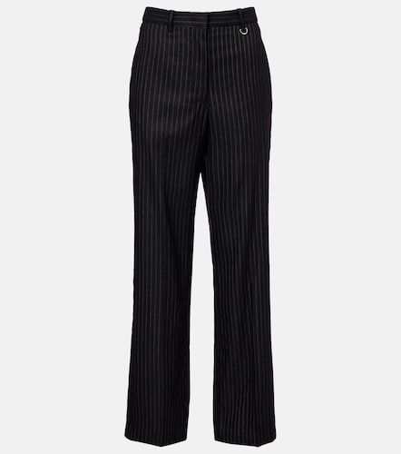 Pantalon droit Noanda rayé en laine mélangée - Isabel Marant - Modalova