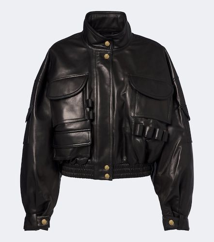 Balmain Veste courte en cuir - Balmain - Modalova