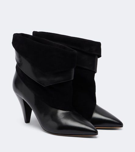 Bottines Lyone en cuir et daim - Isabel Marant - Modalova