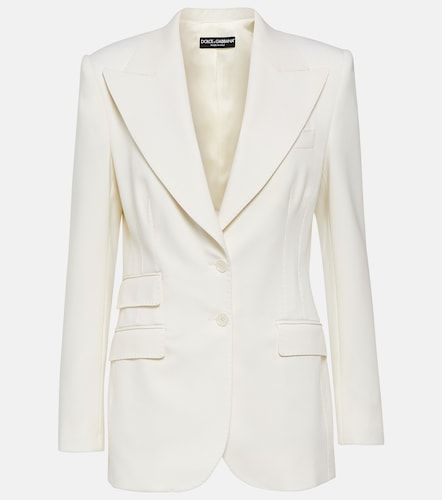 Blazer en laine mélangée - Dolce&Gabbana - Modalova