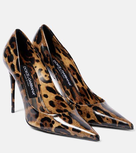 Escarpins en cuir à motif léopard - Dolce&Gabbana - Modalova