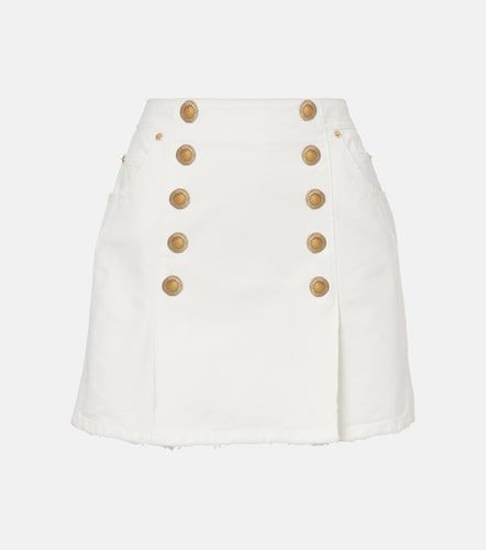 Balmain Mini-jupe en toile de coton - Balmain - Modalova
