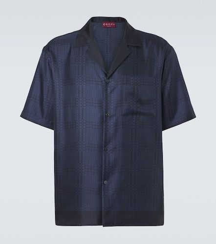 Chemise Interlocking G en sergé de soie - Gucci - Modalova