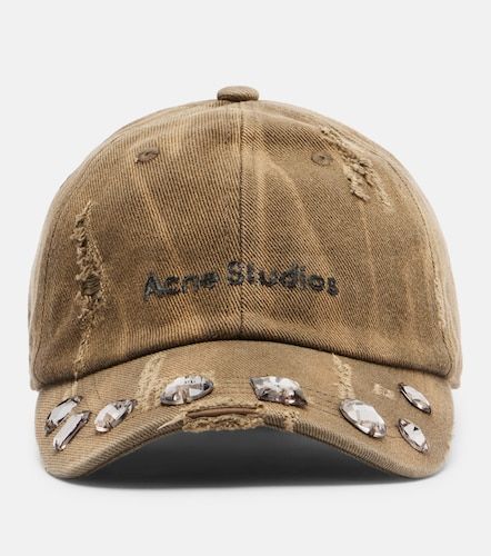 Casquette en toile de coton à ornements - Acne Studios - Modalova