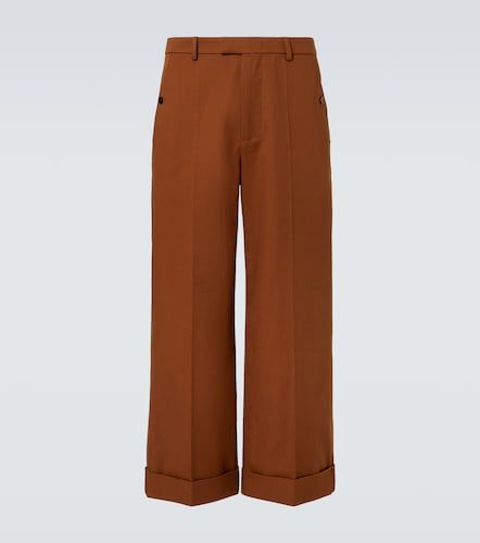 Pantalon ample raccourci en coton - Valentino - Modalova