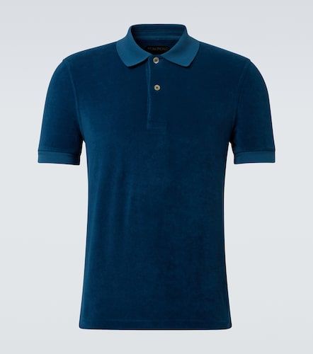 Polo en velours de coton mélangé - Tom Ford - Modalova