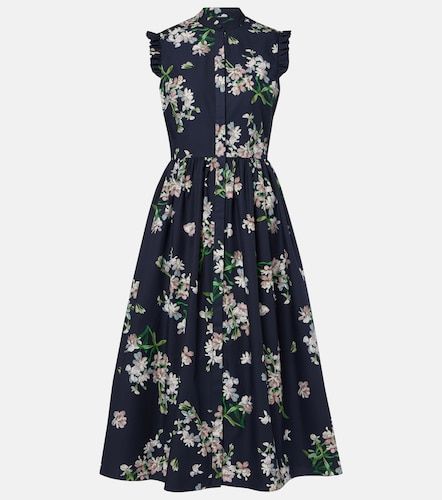 Erdem Robe midi en coton à fleurs - Erdem - Modalova