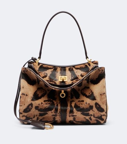 Sac porté épaule Rodeo Small en cuir façon poulain - Balenciaga - Modalova
