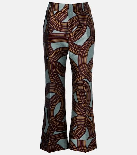 Pantalon droit Hendrix imprimé raccourci - La DoubleJ - Modalova