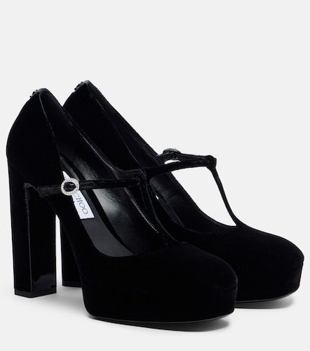 Escarpins Mary Jane Marene 120 en velours - Jimmy Choo - Modalova