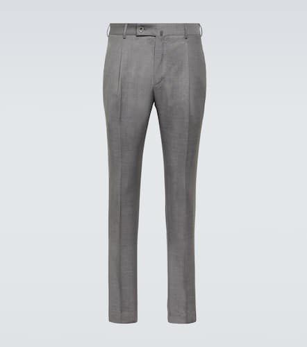 Pantalon slim en laine vierge - Incotex - Modalova